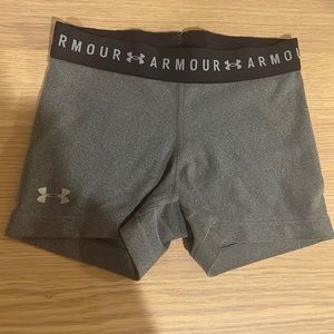 Gray Under Armour spandex; size XS